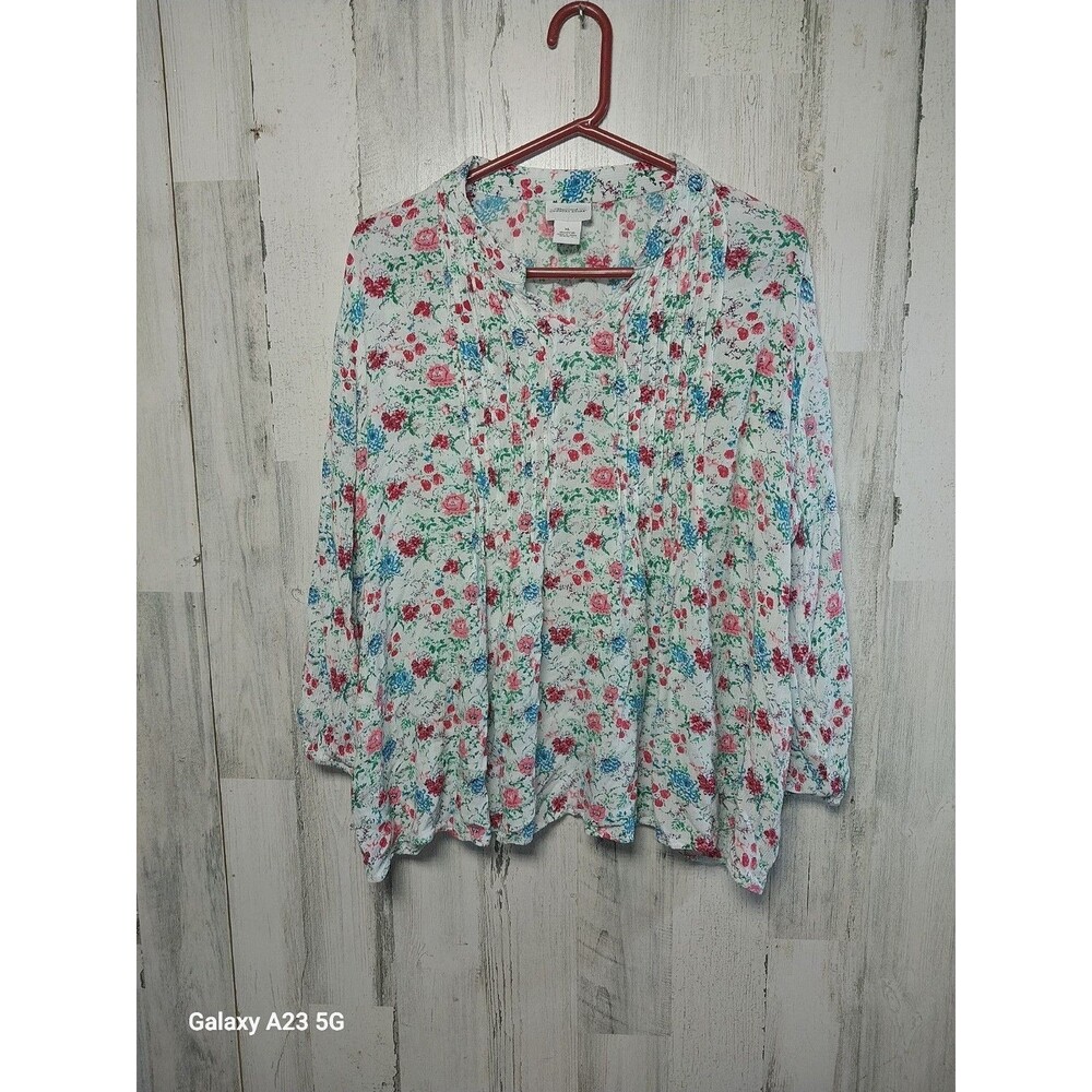 The Vermont County Store Blouse Women’s Size XL Floral